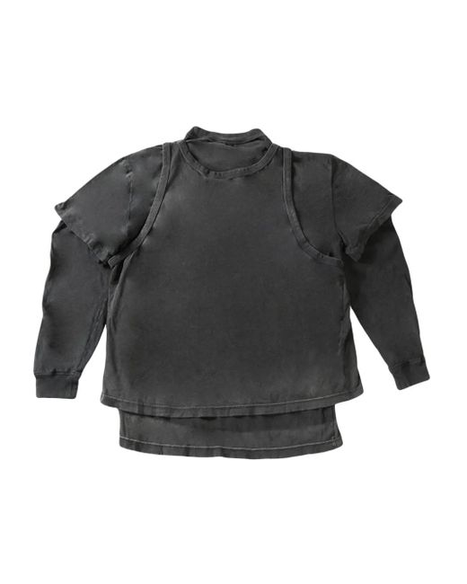 Alexander Wang Gray Distressed Sweater
