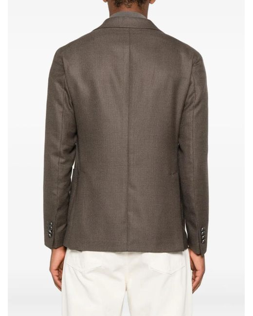 Blazer Con Bolsillos De Parche Tagliatore de hombre de color Brown