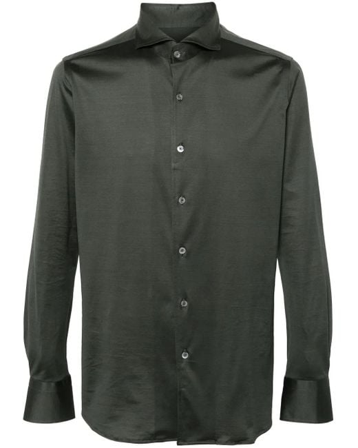 Canali Klassisches Hemd in Green für Herren