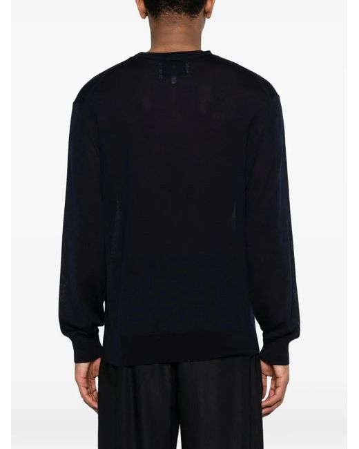 Seven Gauge Black Crew-Neck Sweater