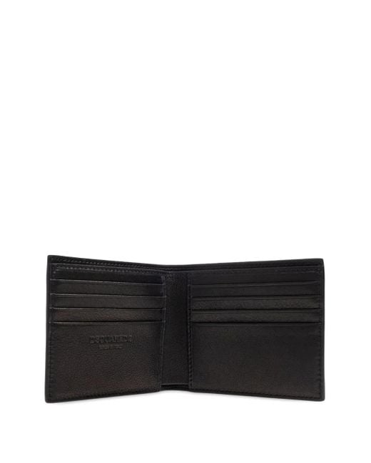 DSquared² Black Embossed Logo Leather Wallet for men