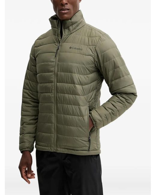 Columbia Gray Zip Quilted Performance Jacket for men