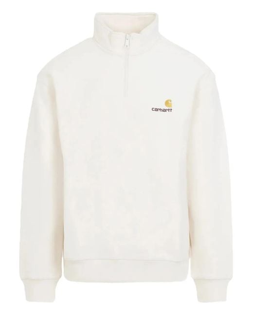 Carhartt American Script sweatshirt in White für Herren