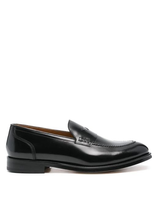 Doucal's Black Brushed Loafers for men
