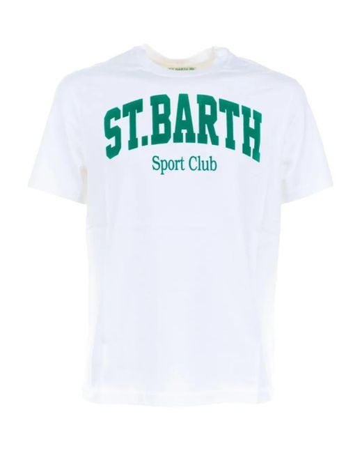 Mc2 Saint Barth White Sport Club T-Shirt for men