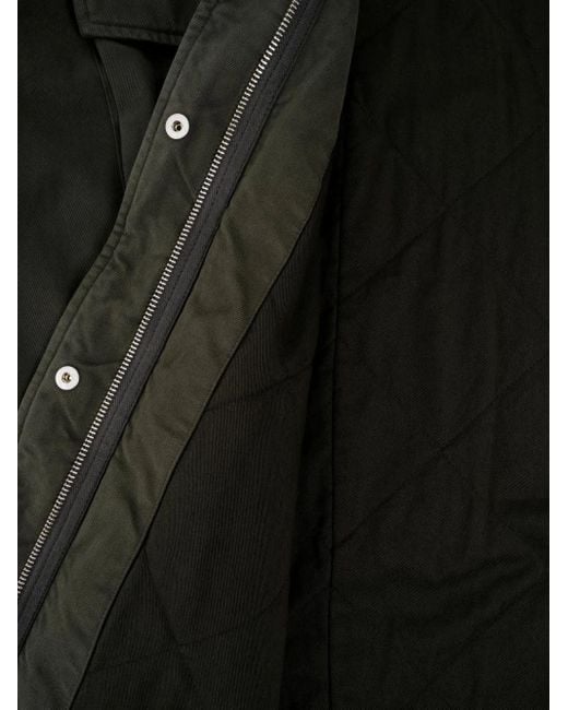 Aspesi Gabardine Jas Met Capuchon in het Gray