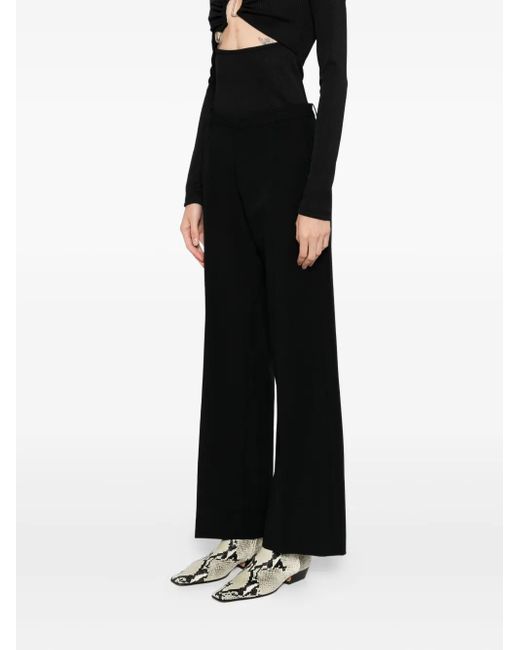 JNBY Black Oversized Straight-Leg Trousers