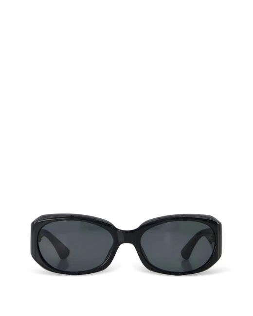 Saint Laurent Black Sl 868 Oval-Frame Sunglasses