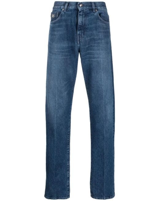 Versace Blue Straight-Leg Jeans for men