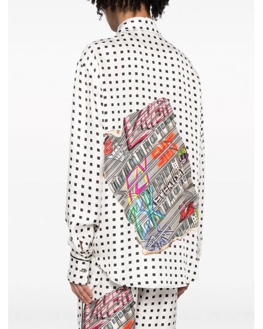 ROMEO HUNTE White The Gender Neutral Silk Shirt