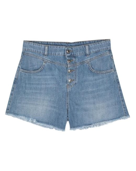 Pantalones vaqueros cortos con flecos Liu Jo de color Blue