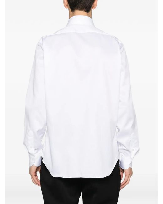 Dell'Oglio White Buttoned Shirt for men
