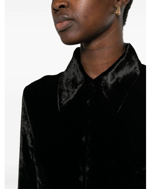 Camicia Capsule in velluto di Jil Sander in Black