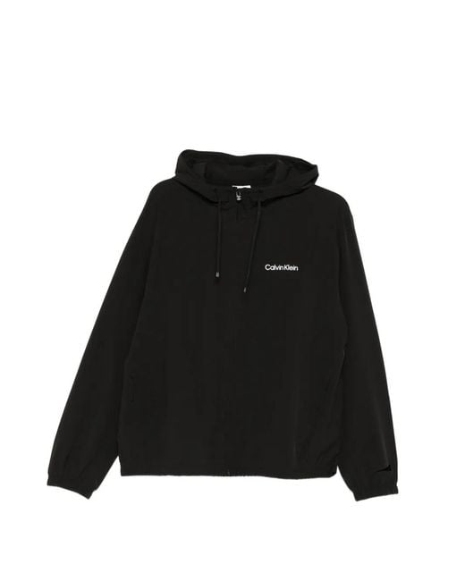 Calvin Klein Black Hooded Jacket for men