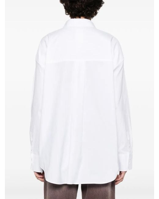 Max Mara White Long-Sleeve Shirt