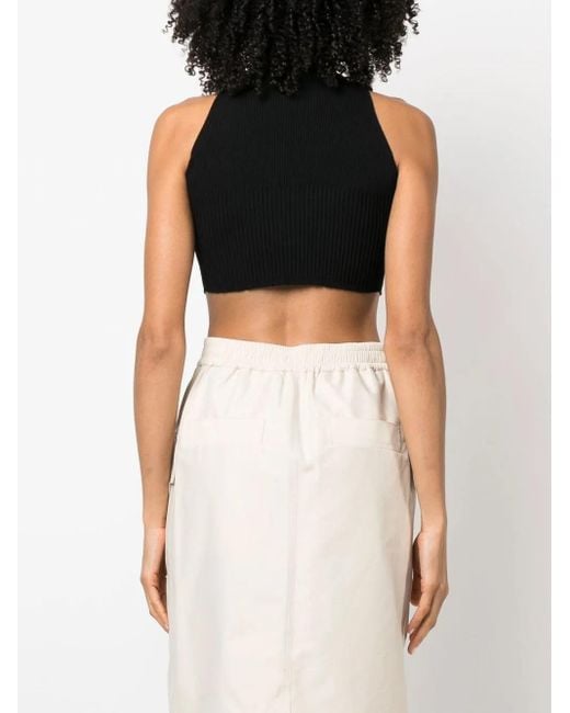 Top Corto A Collo Alto di Aeron in Black