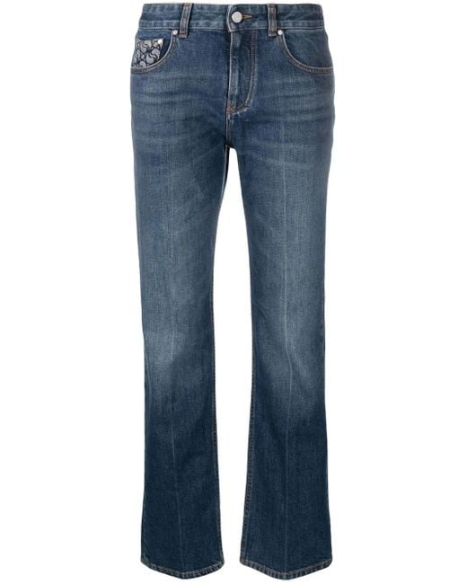 Stella McCartney Blue Straight-Leg Denim Jeans