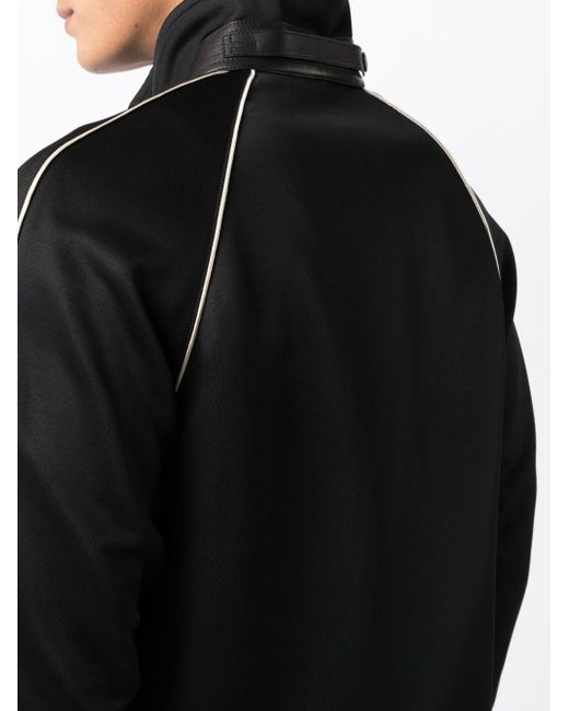 Tom Ford Black Logo-patch Zip-up Jacket for men