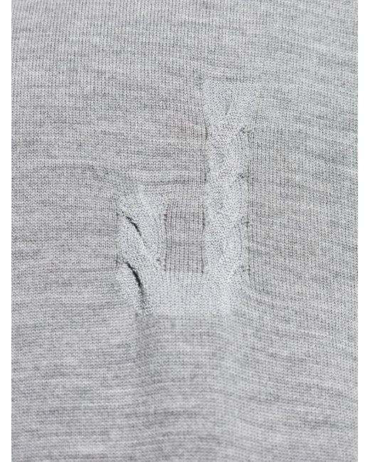Jacquemus Gray Wool Sweater for men