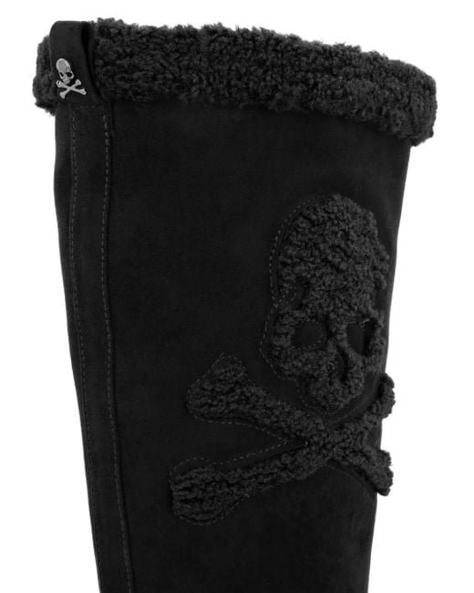 Philipp Plein Black Skull & Bones Stiefel