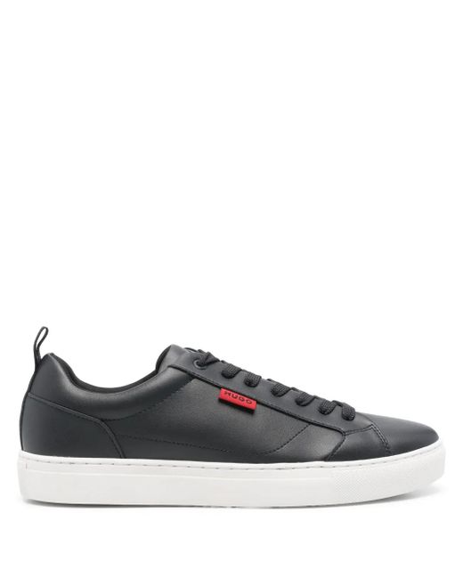 HUGO Gray Lace-Up Sneakers for men