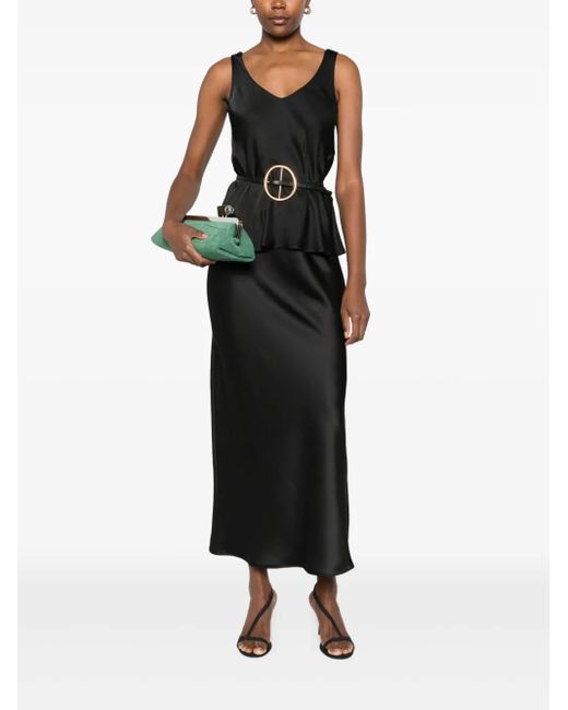 Dixie Black V-neck Cotton Top