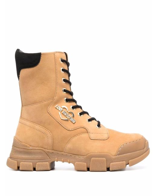Botas con cordones Love Moschino de Ante - Lyst