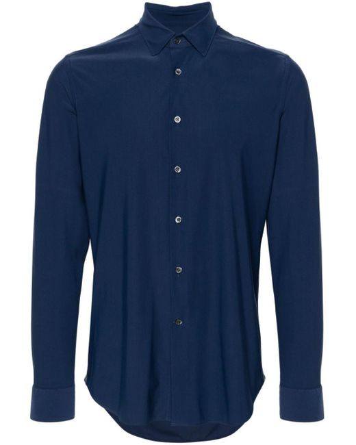 Camisa con botones Corneliani de hombre de color Blue