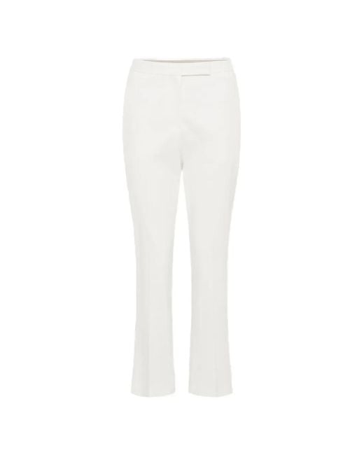 Gerard Darel White Auria Slim-Fit Trousers