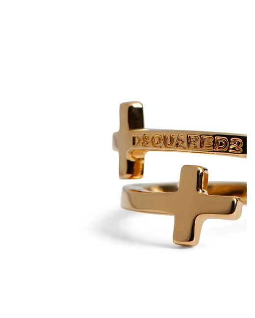 DSquared² Metallic Jesus Ring for men