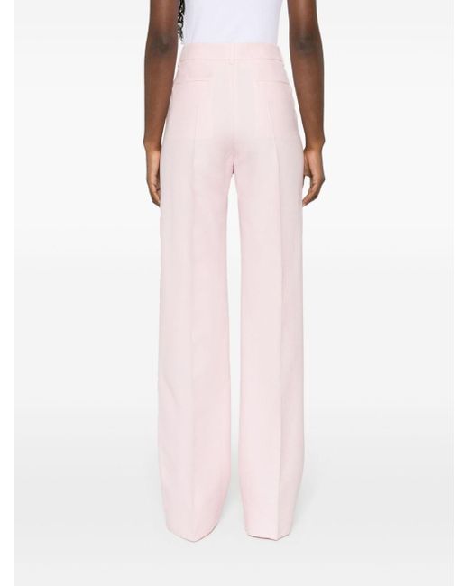 Pantalon de tailleur à taille haute Valentino Garavani en coloris Pink