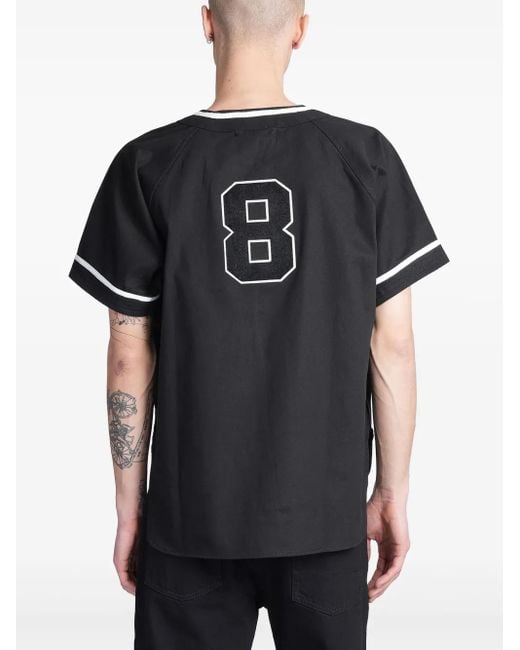 Bode Black Outfield Baseball Shirt for men