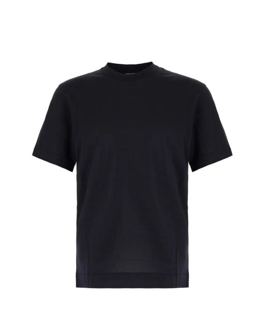 Zegna Black Short-Sleeve T-Shirt for men