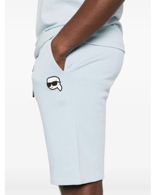 Shorts Ikonik Karl di Karl Lagerfeld in Blue da Uomo