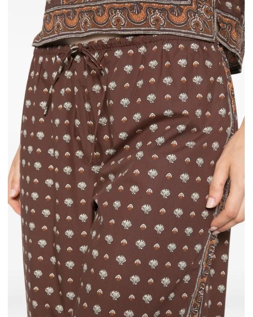 Doen White Yarrow Tapered Trousers