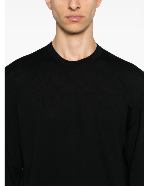 D4.0 Klassischer Pullover in Black für Herren