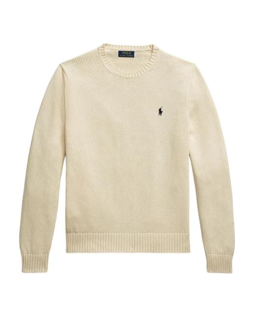 Polo Ralph Lauren White Polo Pony-Embroidered Jumper for men