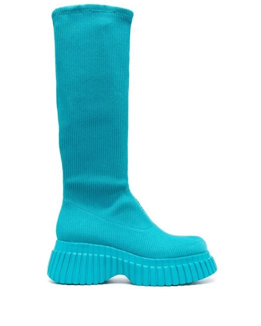 Camper Blue Bcn Knee-High Boots