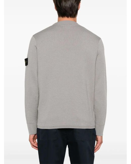Stone Island Pullover Mit Kompass-Patch in Gray für Herren