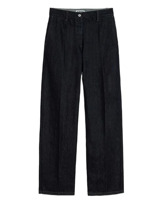 Jil Sander Flared Jeans in het Blue