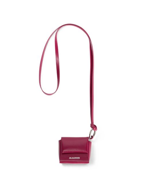 Jil Sander Red Folded Airpods Case