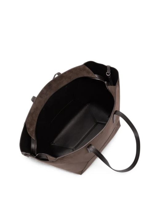 Brunello Cucinelli Brown Duo Suede Tote Bag