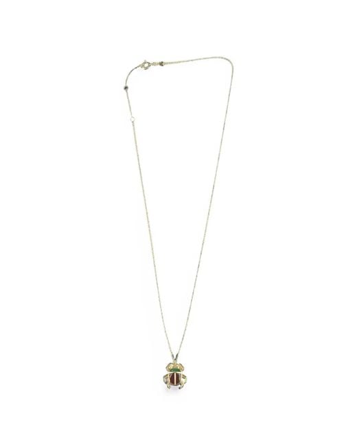 Aliita White Scarabeo Necklace