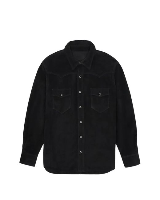 Fortela Black Linda Suede Shirt