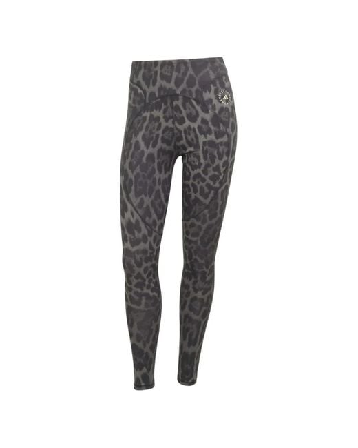 Adidas Black Leopard-Print Leggings