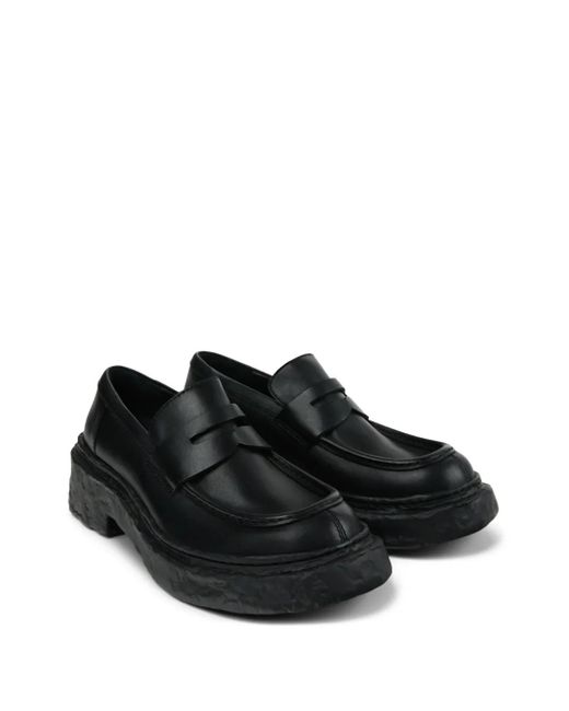 CAMPERLAB Black Penny-Strap Platform Loafers