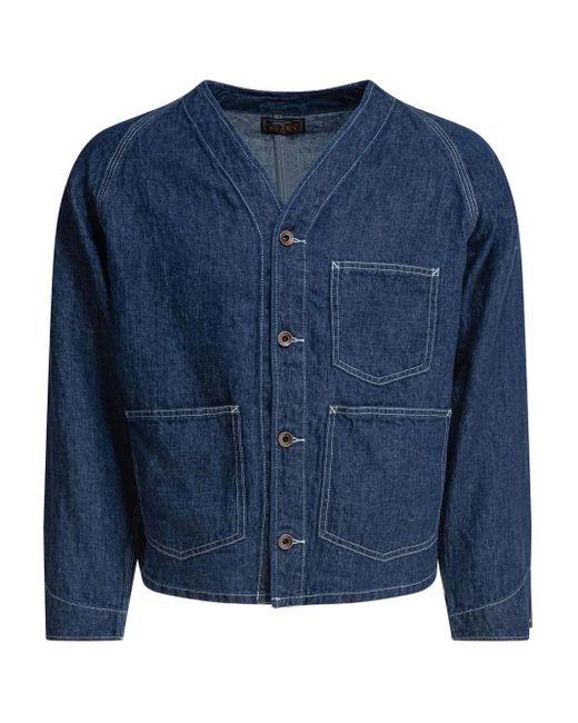 Veste En Jean À Manches Raglan Beams Plus pour homme en coloris Blue