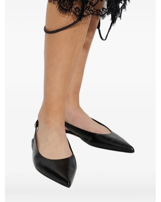 Aeyde White Flache Annora Pumps