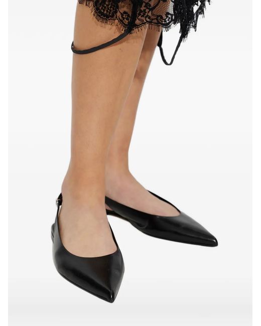Aeyde White Annora Flat Pumps