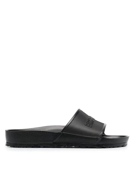 Birkenstock Black Barbados Eva Logo-Embossed Sliders for men